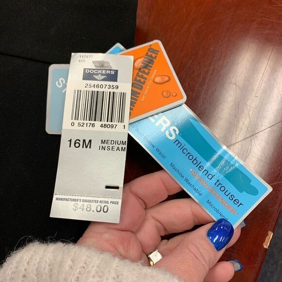 Dockers Stain Defender Stretch Chino Pants sz 16 NWT - Picture 2 of 6